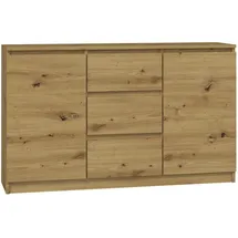 home collective Kommode, Eiche Artisan Holz, 3 Schubladen 120x75x40 cm Wohnzimmer, Kommoden | Sideboards, Kommoden