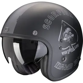 Scorpion Belfast Evo Spade Jethelm - Matt Schwarz/Silber / M