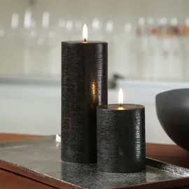 uYuni LED Kerze PIA H:10 cm schwarz