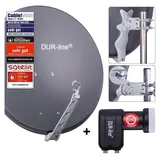Dur-Line Select 75/80 anthrazit + Twin LNB