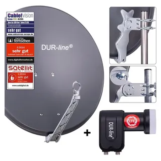 Dur-Line Select 75/80 anthrazit + Twin LNB