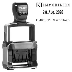 trodat Datumstempel mit Text, individualisierbar 5430 ohne Logo