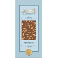 Lindt Cute Chocolaterie Tafel Mandelkrokant | 100g Tafel | Knuspriger Mandelkrokant auf feinschmelzender Lindt Vollmilch Chocolade | Schokoladengeschenk