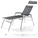 Sieger Komfort-Stapelrollliege Bodega 194 x 75 x 116 cm graphit/grau