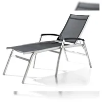 Sieger Komfort-Stapelrollliege Bodega 194 x 75 x 116 cm graphit/grau