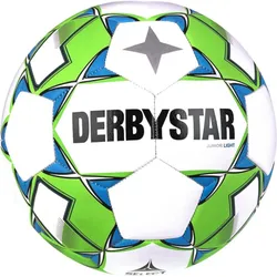 Derbystar Fußball Junior Light v23 Jugend-Trainingsball Weiss/Grün/Blau
