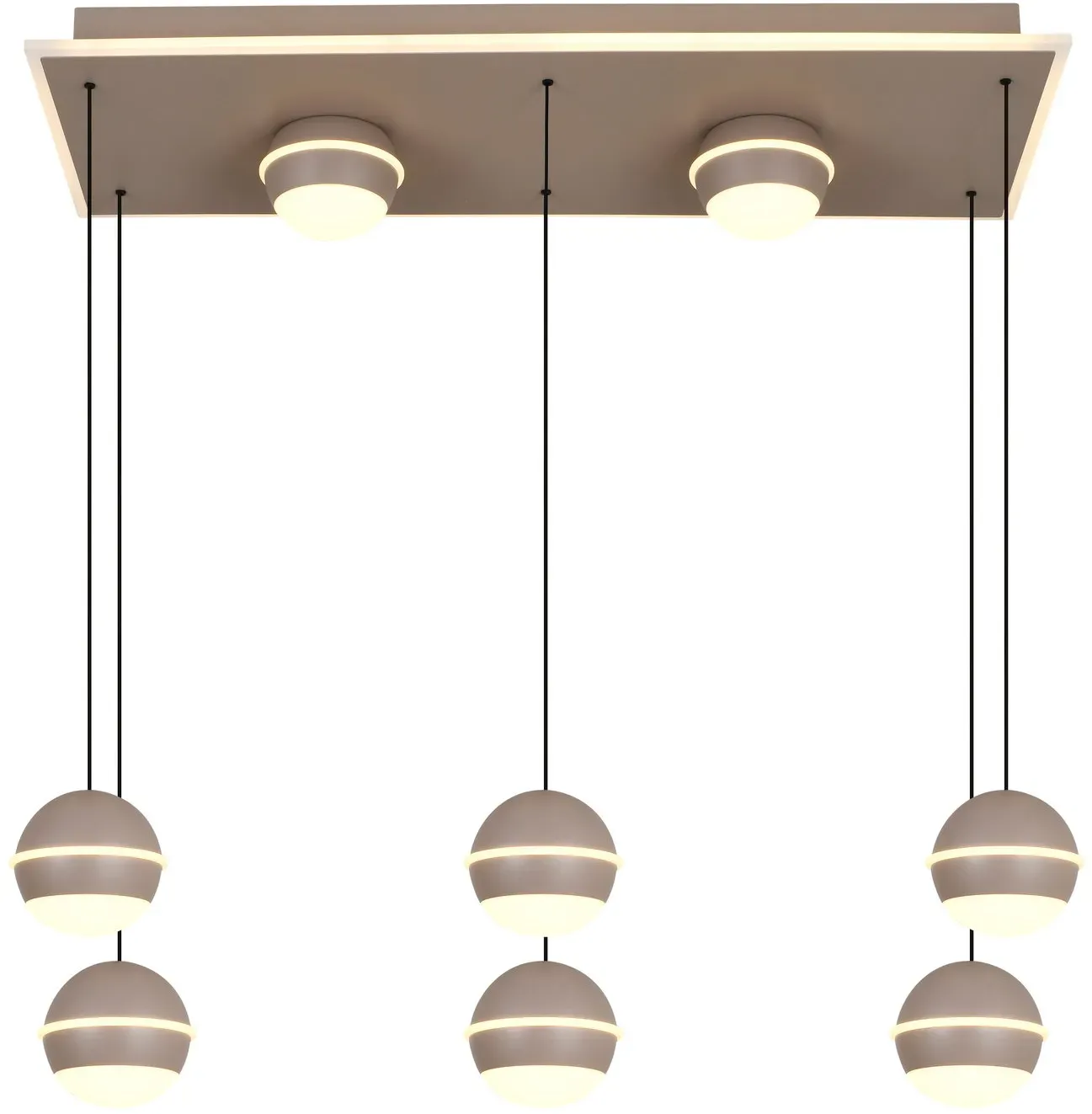 Geeti LED-Pendelleuchte BIARRITZ - B/H/T ca. 74,00x150,00x30,00