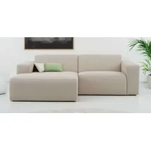 otto home »Koa, 228 cm, L-Form, Modulsofa in Cord, Chenille, Struktur, Webstoff« Designsofa, weicher Lounge-Sitzkomfort, Welleunterfederung, bodentief