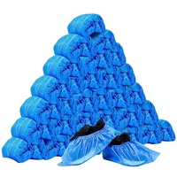 Brenta Überschuhe aus Polyethylen, 100 Stück, wasserdicht, mit Gummizug am Knöchel 3,2 g, 299,9998 g, 1