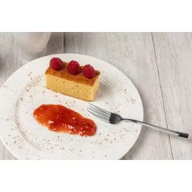 Arcos Dessertgabel. Besteck mit geraden Linien, mit weichen Rundungen am Gri... - Silber