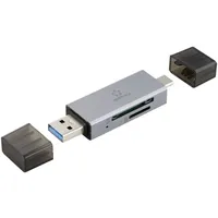 Renkforce RF-PCR-400 Externer Speicherkartenleser USB-A, USB-C® microSD, SD Space Grau