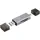 Renkforce RF-PCR-400 Externer Speicherkartenleser USB-A, USB-C® microSD, SD Space Grau