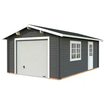 Palmako Garage 426 x 598 cm grau mit Sektionaltor
