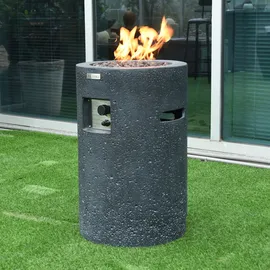 Modeno Gasfeuerstelle "Merapi" in Lavastein-Optik