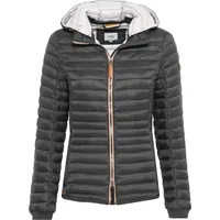 CAMEL ACTIVE Damen leichte Steppjacke mit Abnehmbarer Kapuze Schwarz 44