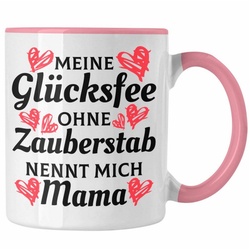 Trendation Tasse Trendation – Mama Tasse mit Spruch Geschenk Muttertag von Tochter Sohn Mutter Kaffeetasse Spruch rosa
