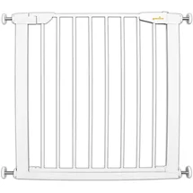 guardino Türschutzgitter erweiterbar bis 109 cm - Treppenschutzgitter ohne Bohren, 75-81 cm, Weiß