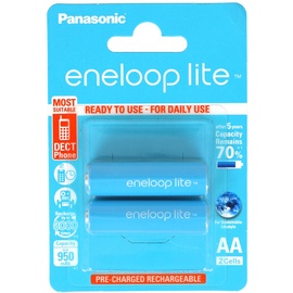 Panasonic eneloop lite Mignon AA NiMH 950mAh, Batterie 2er-Pack
