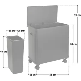 Svita Sensor-Mülleimer 54 l Taupe
