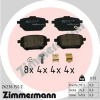 ZIMMERMANN Bremsbelagsatz, Scheibenbremse