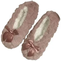 Generisch Hausschuhe Damen Winter Plüsch Pantoffeln Ballerina Hausschuhe Lammfell rutschfeste Fluffy Slippers Kunstwolle Warme Weiche Bequem Zuhause - 39 EU