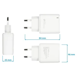 Good Connections GoodConnections Charger 20W 2-Port USB-C/A PD Weiß