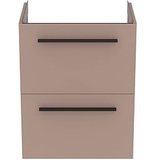Ideal Standard i.life S Möbel-Waschtischunterschrank T5291NH 2 Auszüge, 50 x 37,5 x 63 cm, carbongrau matt