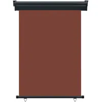 vidaXL Seitenmarkise 120 x 250 cm Braun Polyester