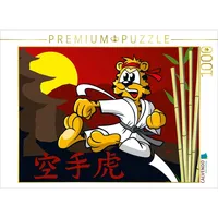 Calvendo Puzzle Karate Tiger! 1000 Teile Lege-Größe 64x48cm Foto-Puzzle für glückliche Stunden