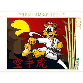 Calvendo Puzzle Karate Tiger! 1000 Teile Lege-Größe 64x48cm Foto-Puzzle für glückliche Stunden