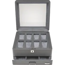 Windrose Uhrenbox Tempora Aufbewahrung Ø max.40 mm Grau