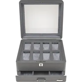 Windrose Uhrenbox Tempora Aufbewahrung Ø max.40 mm Grau