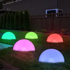 GLOBO RGB LED Solarleuchte weiß 5 St.