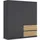 Rauch Drehtürenschrank Costa 181 x 197 x 54 cm Grau/Eiche