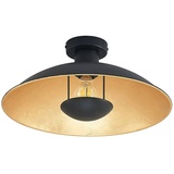 LINDBY Narisara Deckenlampe, schwarz-gold, 40 cm