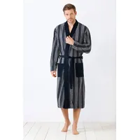 Hajo Morgenmantel Herren Mantel Frottee blau 52