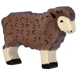 HOLZTIGER Schaf, stehend, schwarz
