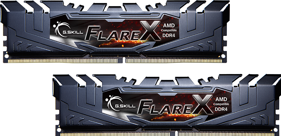 g.skill flare x schwarz dimm kit 16gb, ddr4-3200