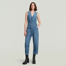 G-Star Relaxed Jumpsuit - Mittelblau - Damen - M