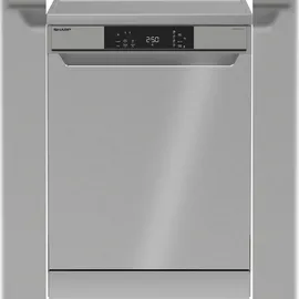Sharp QW-NA1CF47DS Stand-Geschirrspüler (freistehend, 598 mm, Silber)