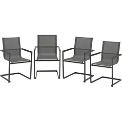 Garten-Essgruppe GARDEN PLEASURE "SOPHIA", grau, Aluminium, Sitzmöbel-Sets