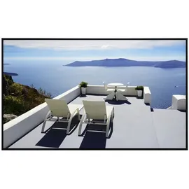 Papermoon Infrarotheizung Terrasse mit Meerblick auf Santorin 600 W Bunt