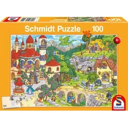 SCHMIDT SPIELE 56311 Kinderpuzzle 100 Teile Im Land der Märchen