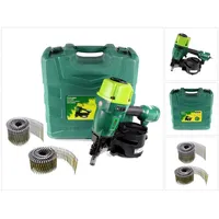 Prebena 8XR-CNW90 Coilnagler Druckluftnagler Transportkoffer mit 10800 Coilnägeln