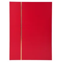Exacompta Fotoalbum, Briefmarkenalbum aus Halbleder 64 Seiten 225x305cm Rot