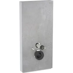 Monolith Sanitärmodul für Wand-WC, 101 cm, Frontverkleidung aus Steinzeug: Steinzeug Betonoptik, Aluminium
