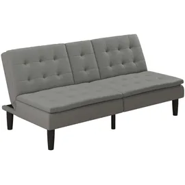 dorel home Schlafcouch Kunstleder 2-Sitzer Grau