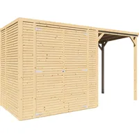 BERTILO Gerätehaus Box 2 Plus - 18 mm naturbelassen