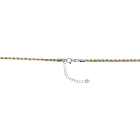 Adelia's Adeliás Unisex Halskette Kordelkette Silber Edelstahl