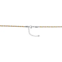Adelia's Adeliás Unisex Halskette Kordelkette Silber Edelstahl